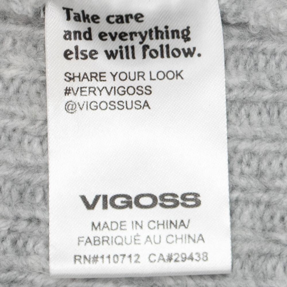 Vigoss Gray Long Hooded Cardigan Size 2X - Picture 7 of 12